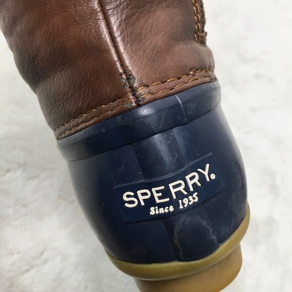 Sperry Girls Saltwater Boots Navy Size 13 - Picture 13 of 16